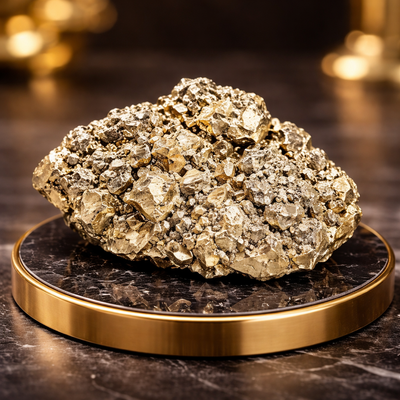 100% Natural Raw Peru Pyrite Cluster