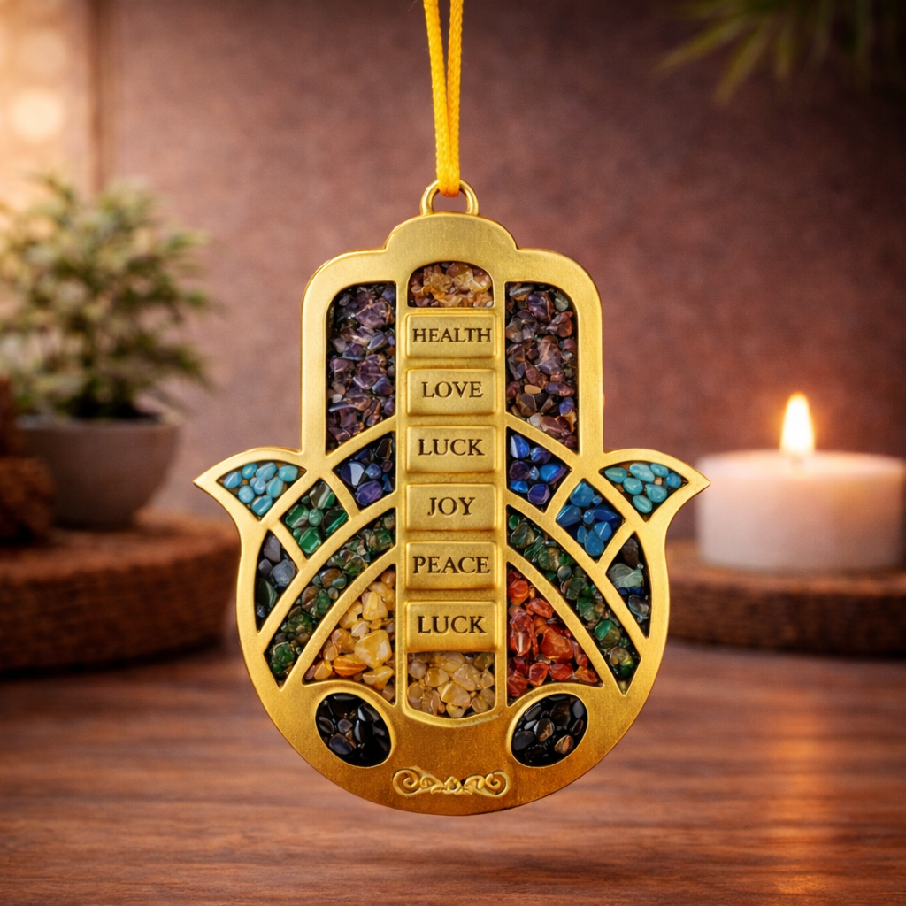 7 Chakra Hamsa Hanger for Protection