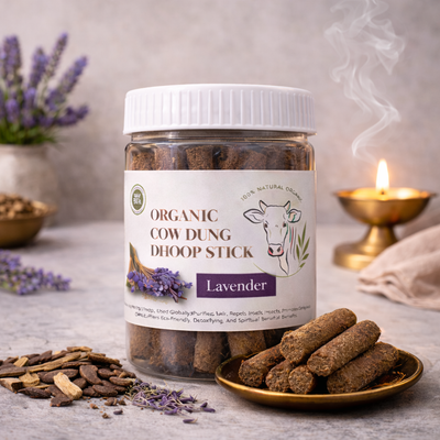 Lavender Dhoop stick (Organic Cow Dung)