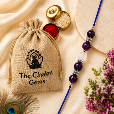 Amethyst & Moonstone Rakhi