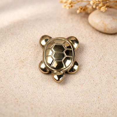 Golden Pyrite Turtle for Wealth and Abundance