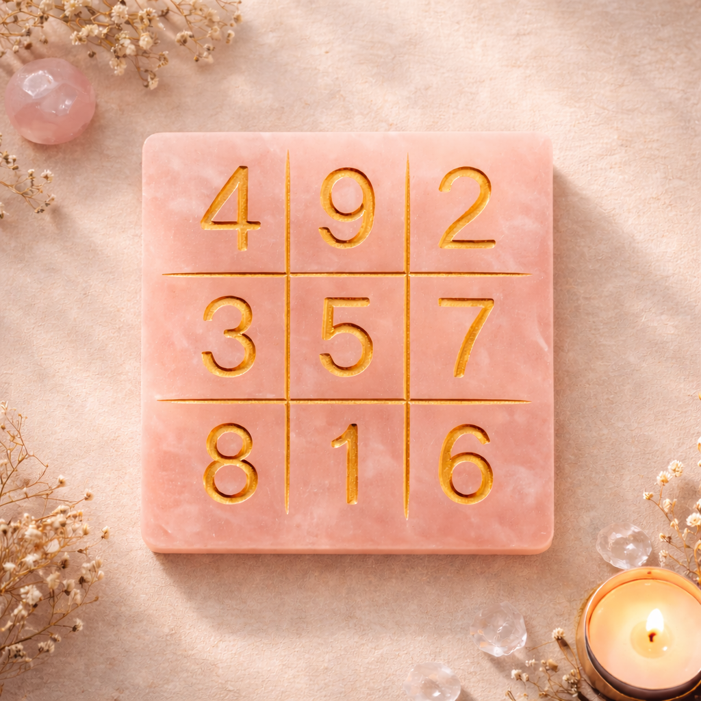 Rose Quartz - Lo Shu Grid