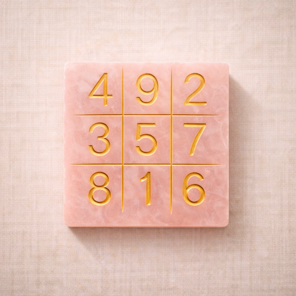 Rose Quartz - Lo Shu Grid