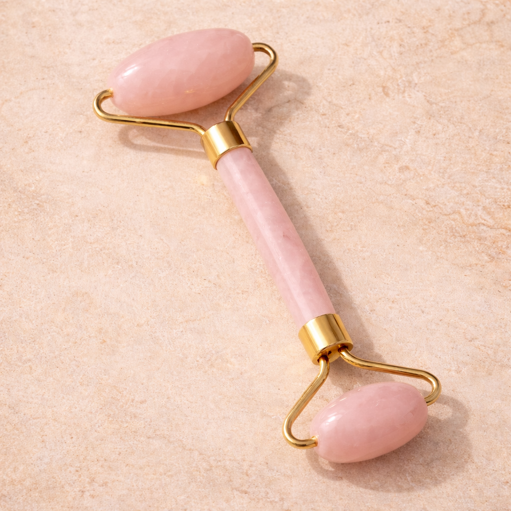 Rose Quartz Face Massage Roller