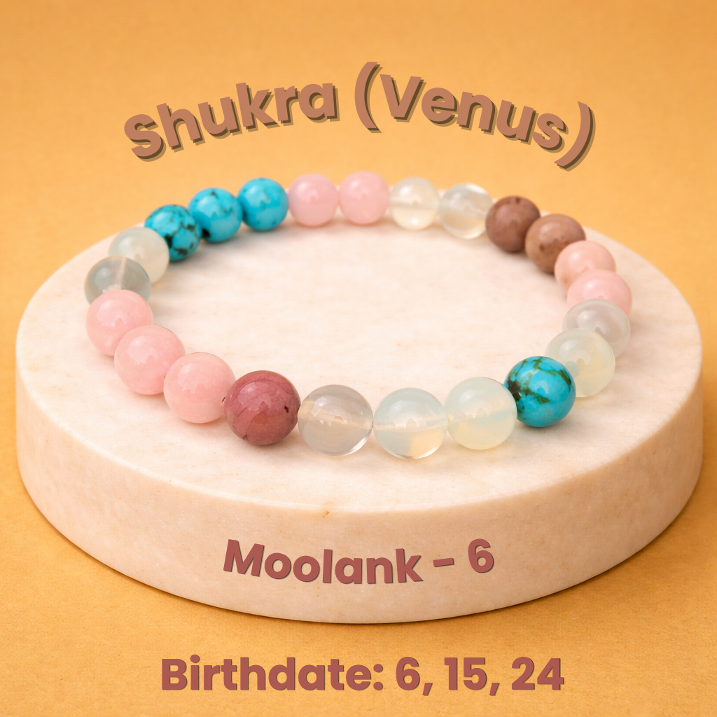 Shukra Graha (Venus) Bracelet | Mulank 6 - (Born on 6, 15, 24)