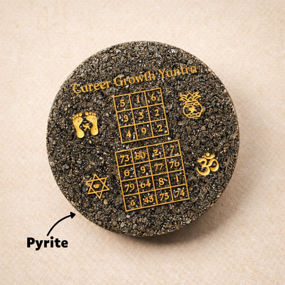 Career Growth Pyrite Coaster