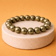Raw Pyrite Bracelet for Wealth & Abundance