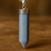 Angelite Pencil Pendant