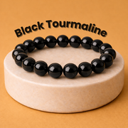 Black Tourmaline Bracelet for Protection & Grounding