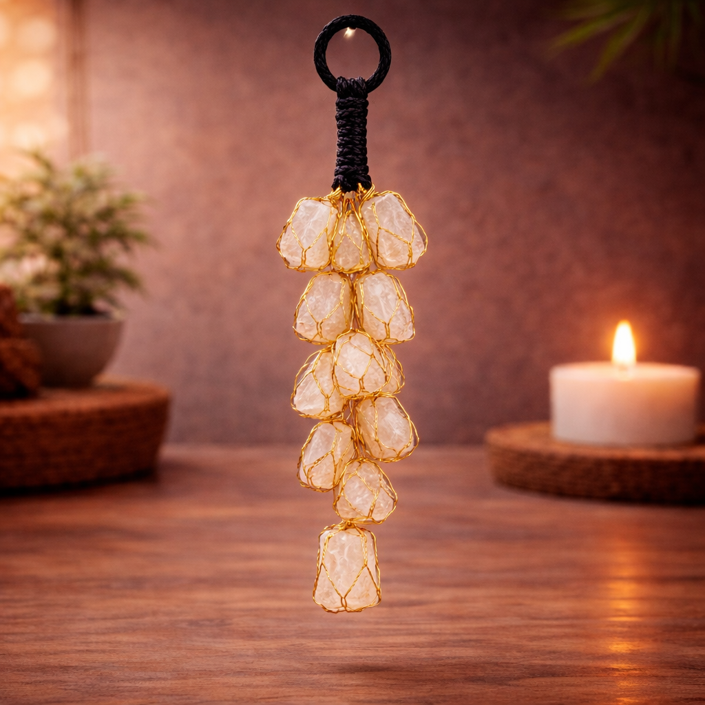 Selenite Crystal Hanger for Aura Cleansing