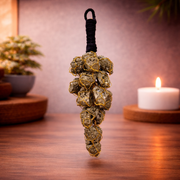 100% Natural Raw Pyrite Cluster Hanger