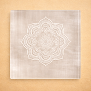 Mandala Crystal Charging Selenite Plate