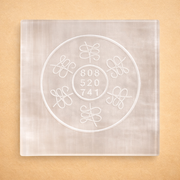 Number Grid Crystal Charging Selenite Plate