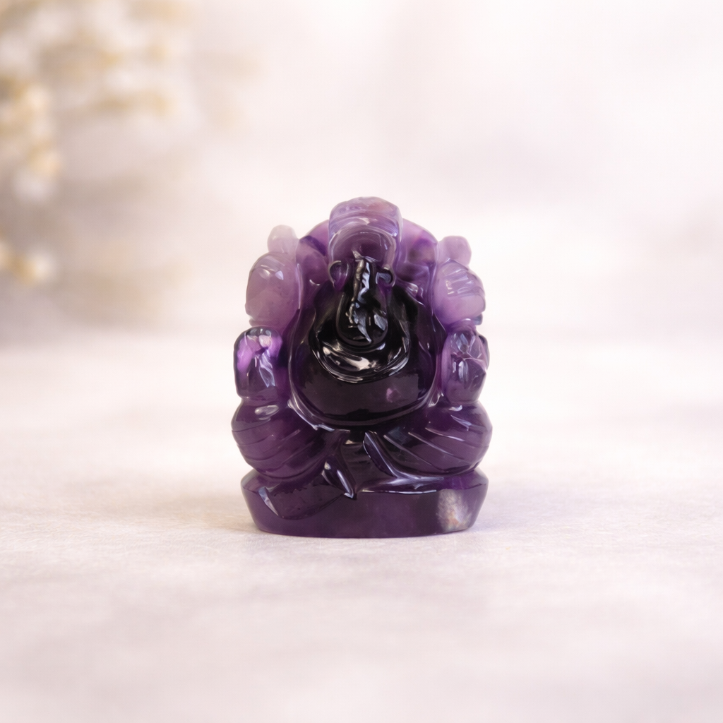 Amethyst Ganesh Ji Idol