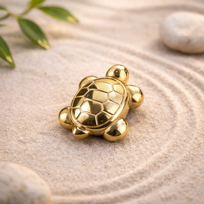 Golden Pyrite Turtle for Wealth and Abundance