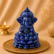 Lapis lazuli Ganesha idol