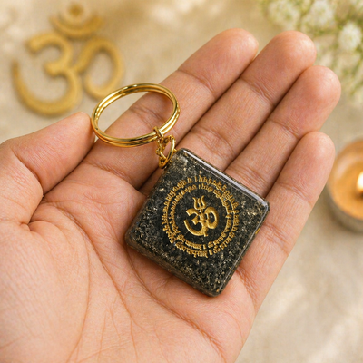 OM Pyrite keychain for Protection