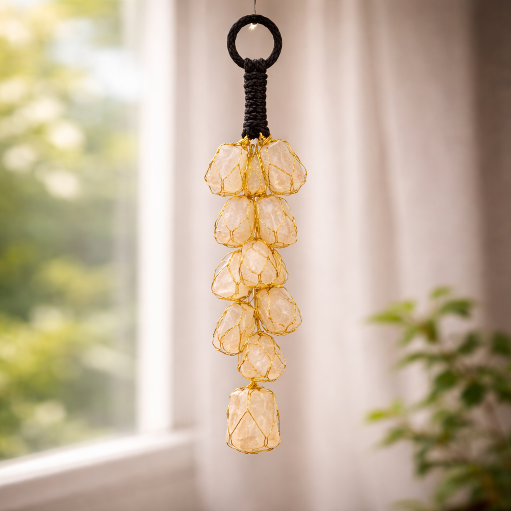 Selenite Crystal Hanger for Aura Cleansing
