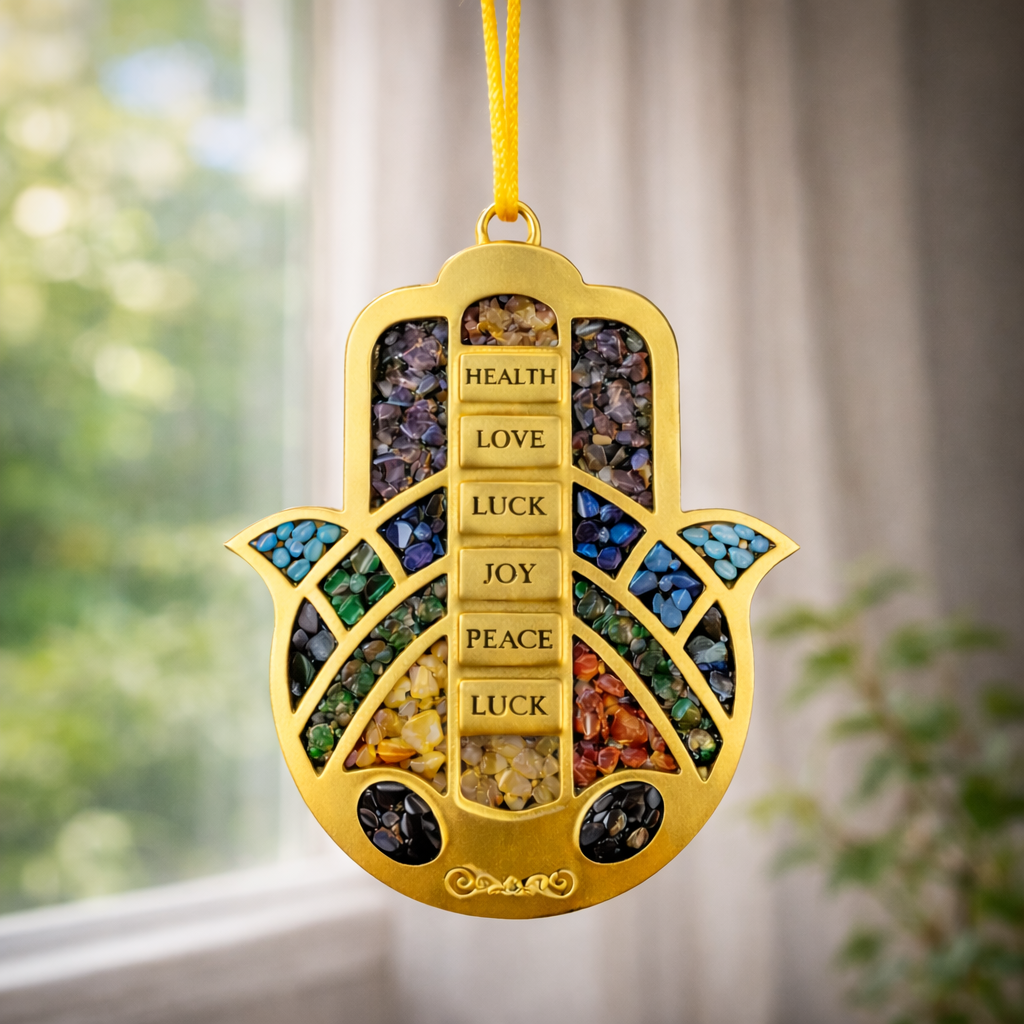 7 Chakra Hamsa Hanger for Protection