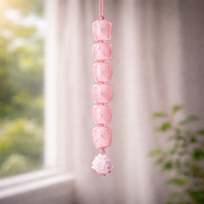 Rose Quartz Crystal Hanger for Love