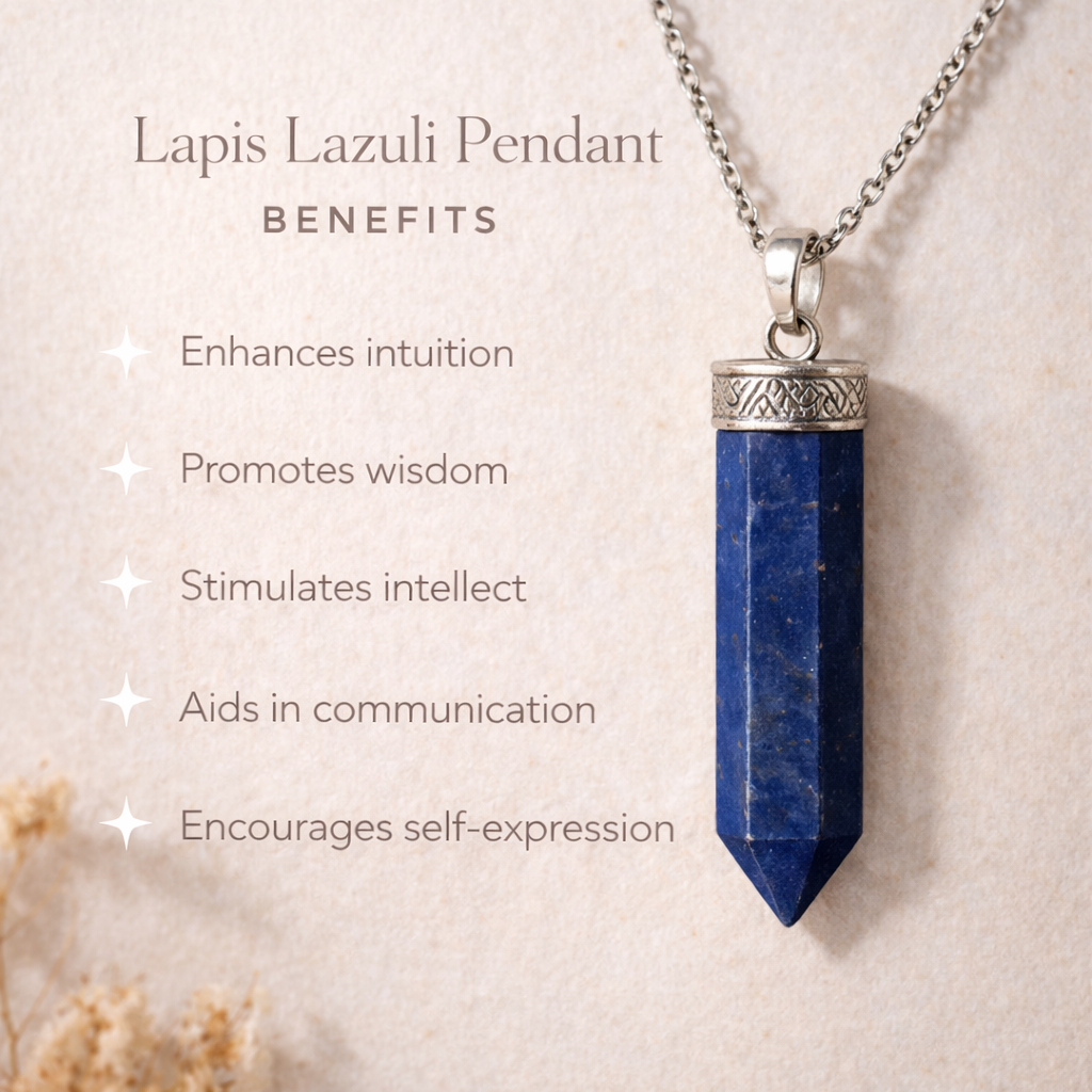 Lapis Lazuli Pencil Pendant