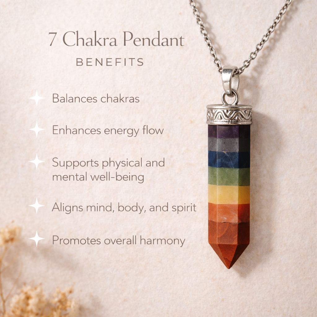 7 Chakra Pencil Pendant