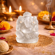 Clear Quartz Ganesh Ji Idol