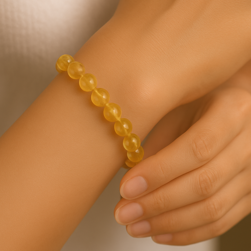 Natural Citrine Bracelet for Prosperity & Motivation