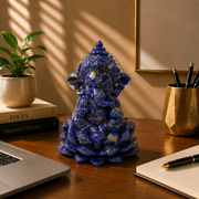 Lapis lazuli Ganesha idol