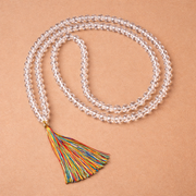 Clear Quartz (Sphatik) Japa Mala for Clarity & Pure Energy