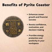 Career Growth Pyrite Coaster