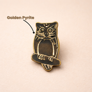 Golden Pyrite Owl for Wisdom & Wealth