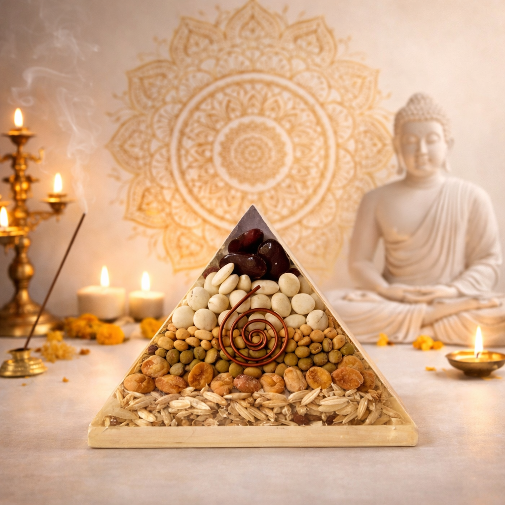 Annapurna Crystal Pyramid for Abundance