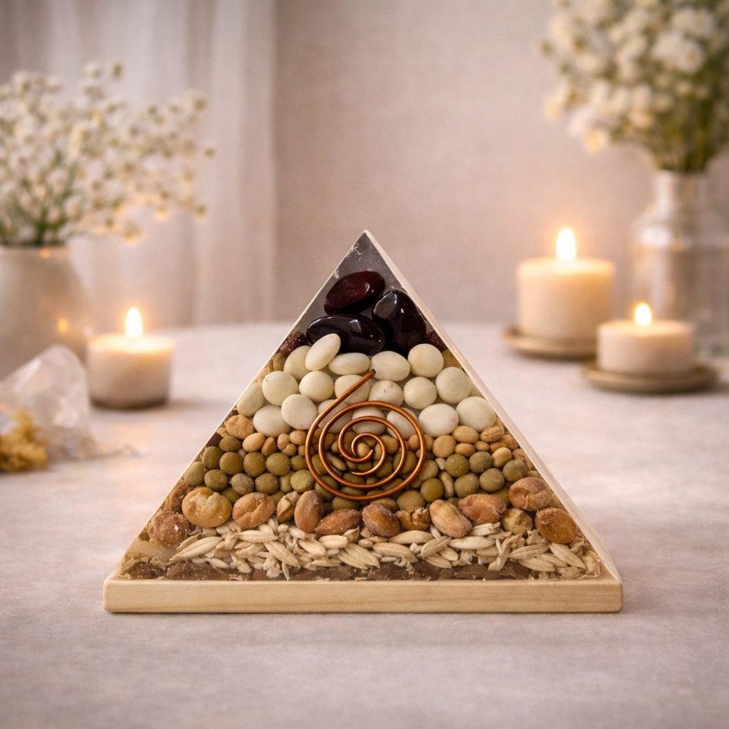 Annapurna Crystal Pyramid for Abundance