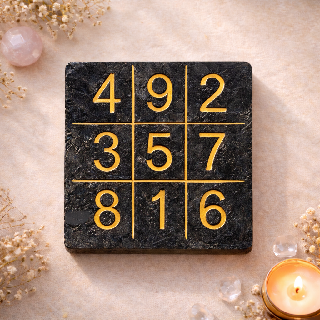 Black Tourmaline - Lo Shu Grid