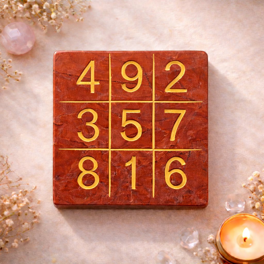 Red Jasper - Lo Shu Grid