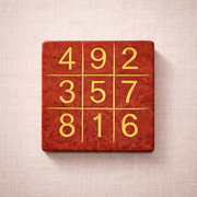 Red Jasper - Lo Shu Grid