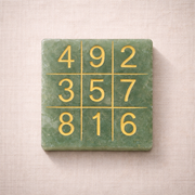 Green Aventurine - Lo Shu Grid