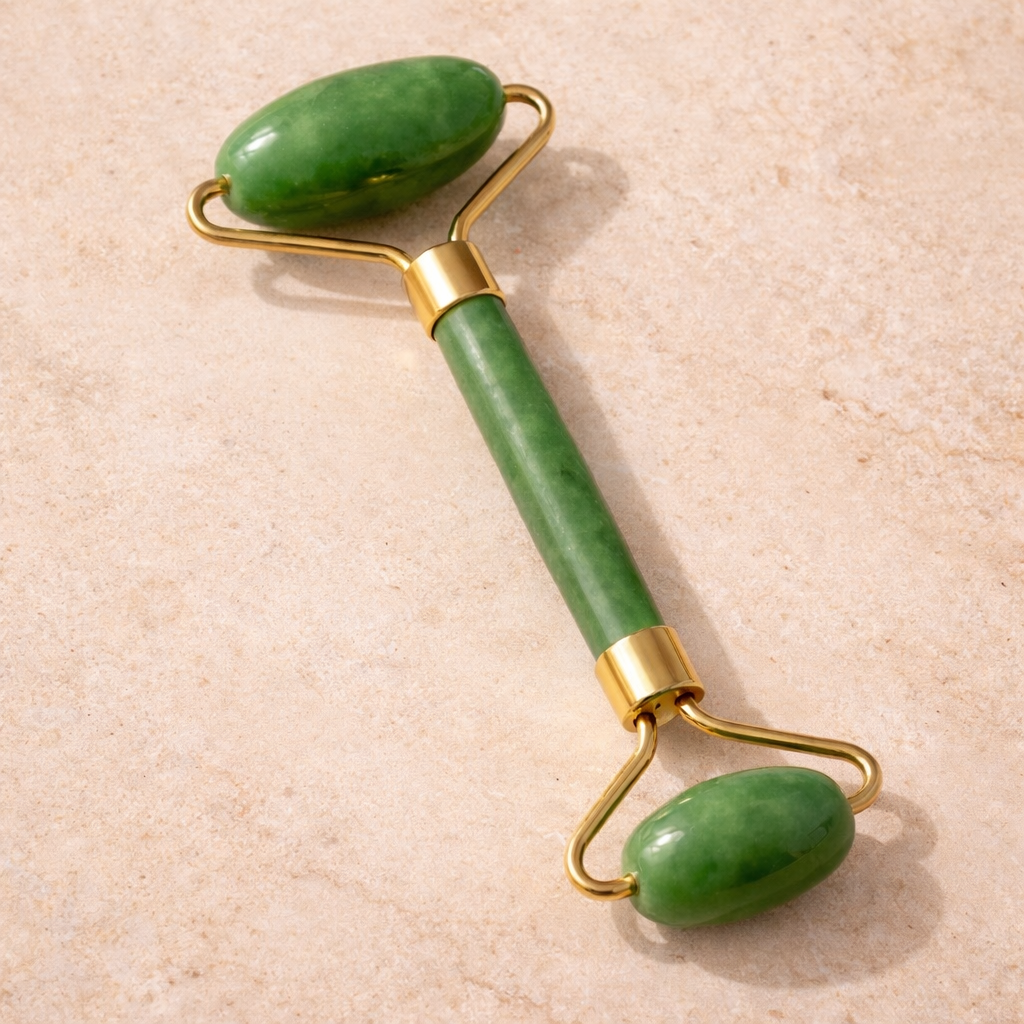 Green Jade Face Massage Roller