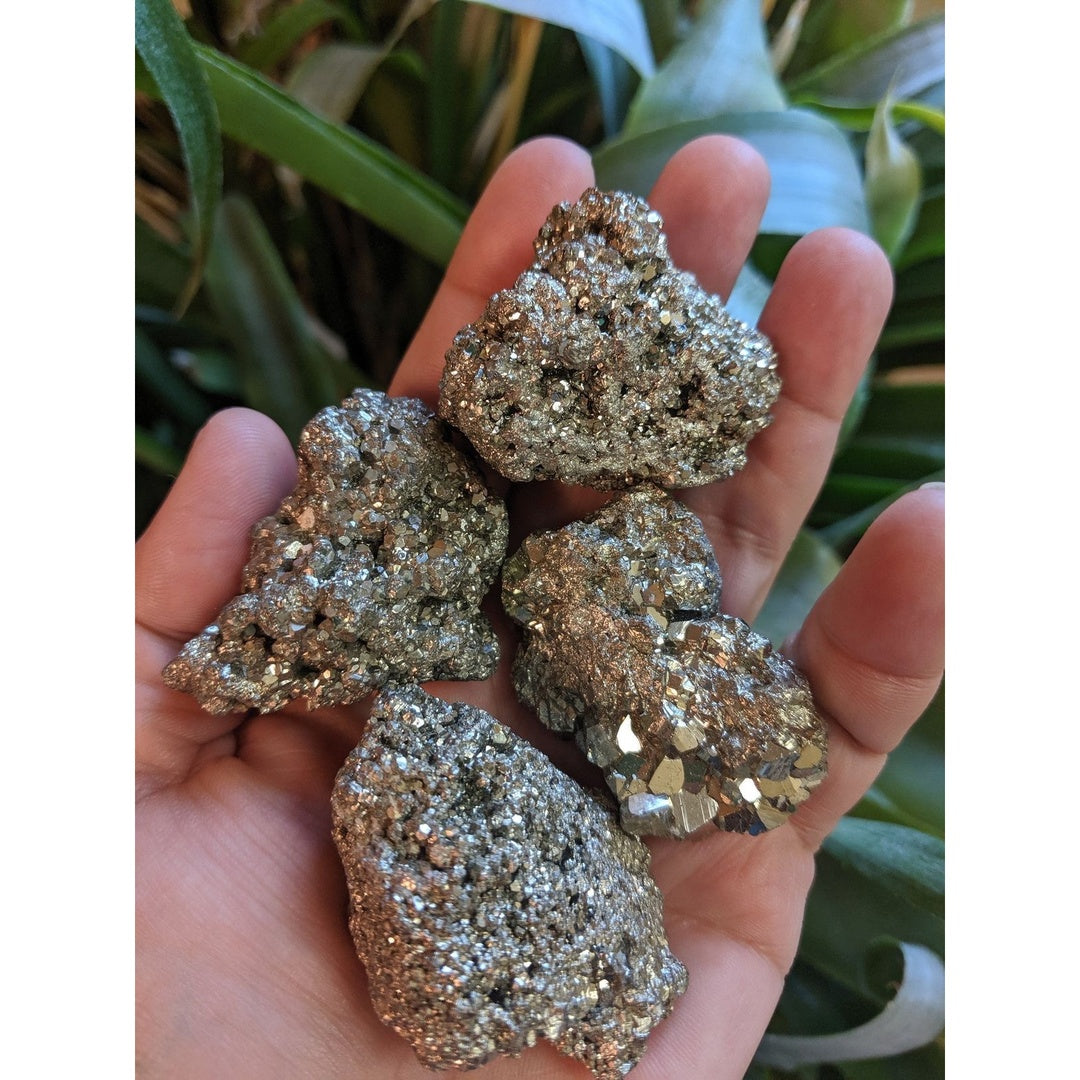 100% Natural Raw Peru Pyrite Cluster