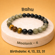 Rahu Graha (North Node) Bracelet | Mulank 4 - (Born on 4, 13, 22, 31)