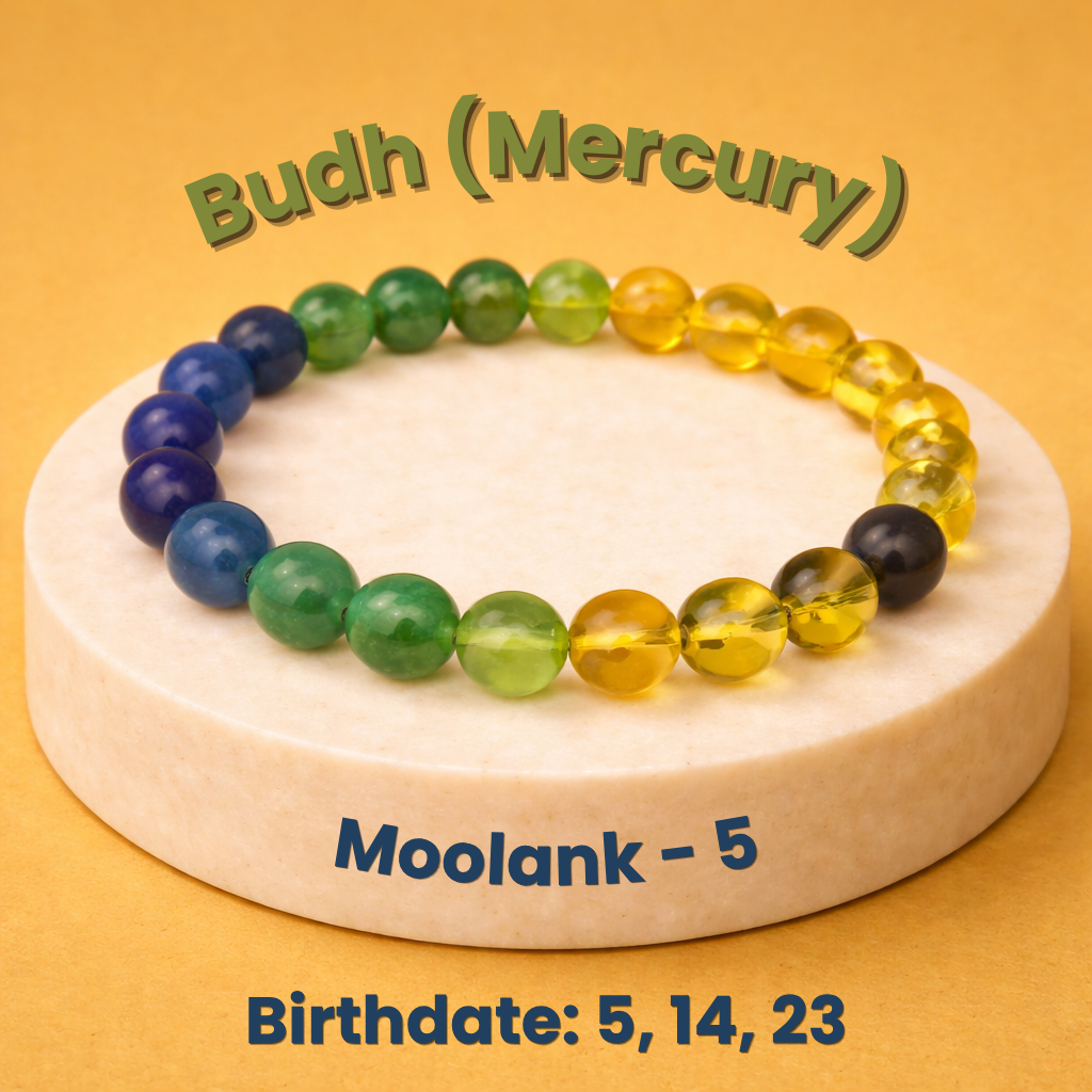 Budh Graha (Mercury) Bracelet | Mulank 5 - (Born on 5, 14, 23)
