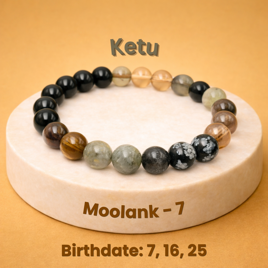 Ketu Graha (South Node) Bracelet | Mulank 7 - (Born on 7, 16, 25)