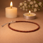 Red Gold Stone Anklet