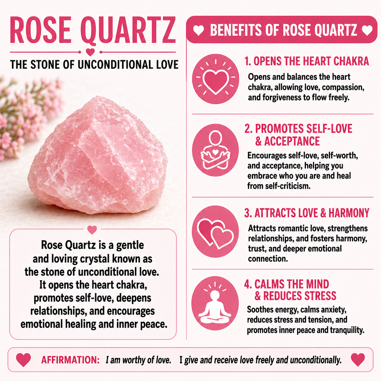 Rose Quartz Zibu Coin