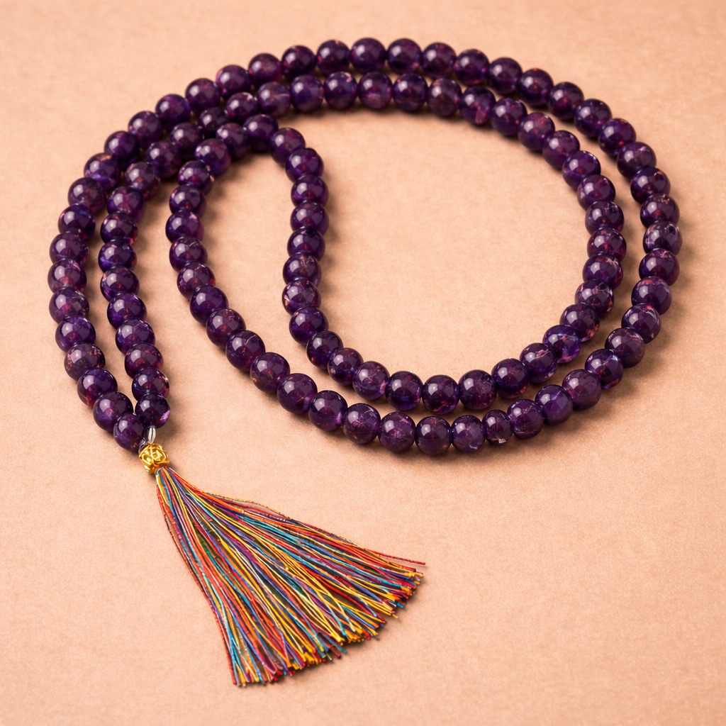 Amethyst Japa Mala for Calmness