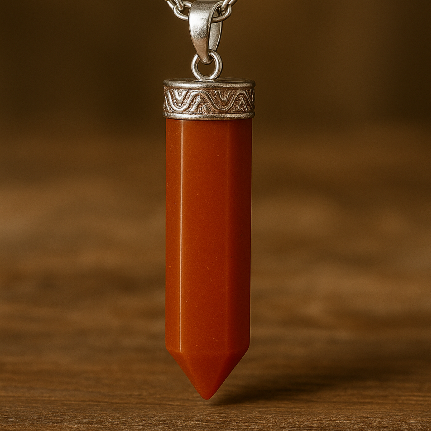 Carnelian Pencil Pendant