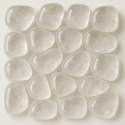 Clear Quartz (Sphatik) Tumbles - Pack of 2