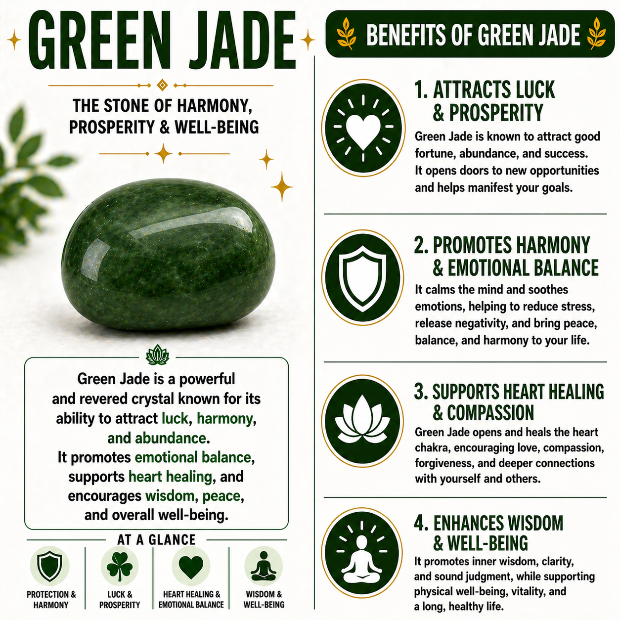Green jade Zibu Coin