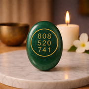 Green jade Zibu Coin